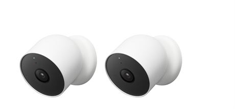 Google Nest Cam Wire-Free Indoor/Outdoor Security Camera - 2 Pack - White