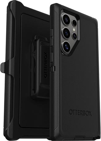 OtterBox Samsung Galaxy S24 Ultra Defender Series Case - Black, Holster Clip