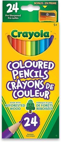 Crayola 24 Coloured Pencils Arts & Crafts