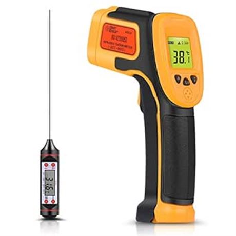 Infrared Thermometer, Digital IR Laser Thermometer Temperature Gun -26°F~1022°F