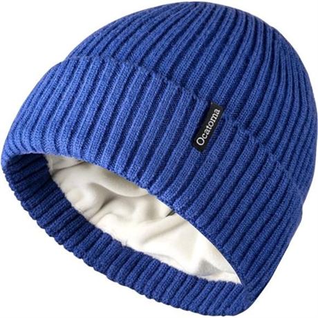 O/S Ocatoma Beanie Hat for Men Women Warm Winter Knit Cuffed Beanie Soft Warm