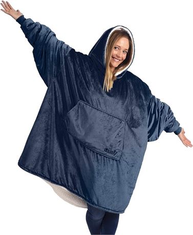 THE COMFY Original | Oversized Microfiber & Sherpa Wearable Blanket, One Size