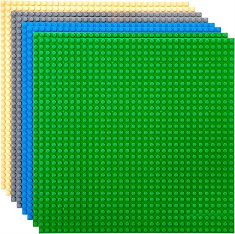 Classic Baseplates 10" x 10" Stackable Brick Baseplates by Strictly Briks
