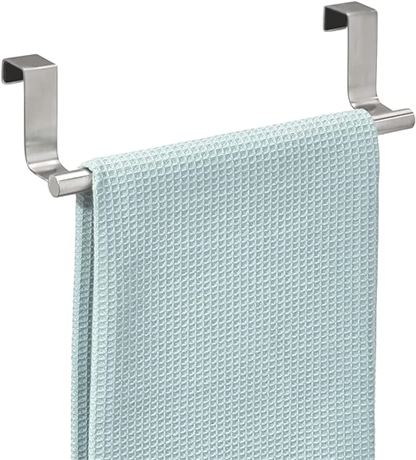 iDesign Forma Metal Over The Cabinet Towel Bar, Hand Towel and Washcloth Rack