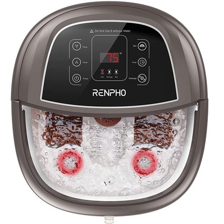 Foot Spa Bath Massager,RENPHO Motorized Foot Spa with Heat and Massage and Jets,