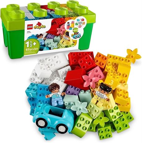 LEGO DUPLO Classic Brick Box Building Set 10913 - Features Storage Organizer