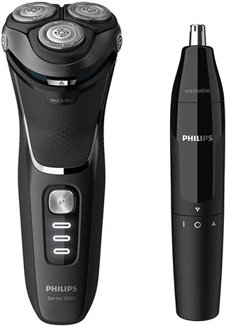Philips Series 3000 Shaver and Nose Trimmer Series 1000 Value Pack