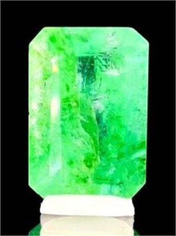 8.56ct **Certified** Natural Emerald Gemstone ($10,272 Appraisal)