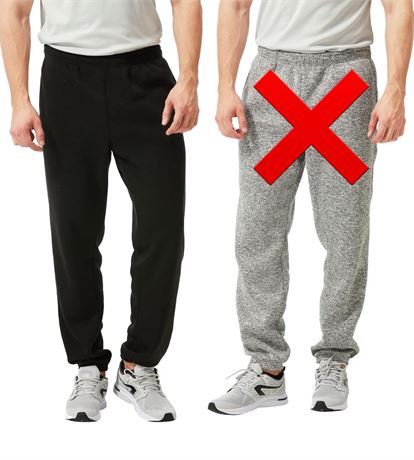 MED - TEX2FIT 1-Pack Men's Jogging Pants with Side Pockets, Elastic Bottom