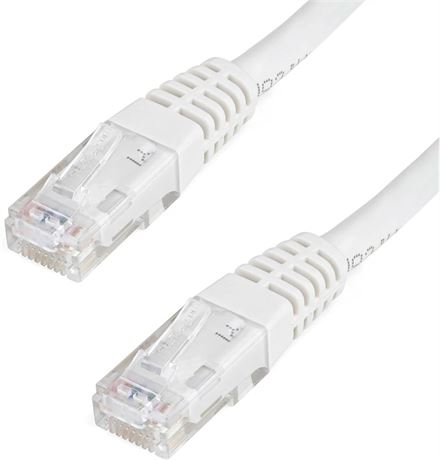 15ft CAT6 Ethernet Cable - White CAT 6 Gigabit Ethernet Wire