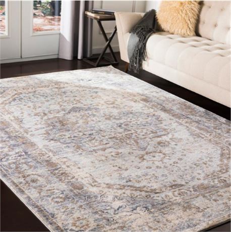 7-ft 10-in x 10-ft 3- Surya Liverpool Updated Traditional Area Rug -