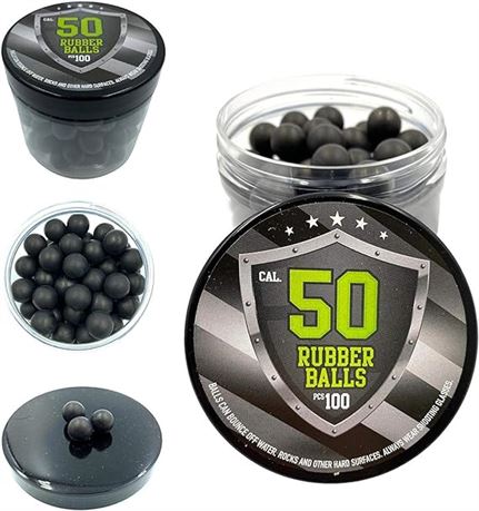 SSR 100x Hard Rubber Balls Paintballs for Training Shooting Home and Self Defens