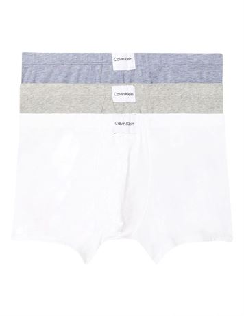 Medium CK Calvin Klein Pure Cotton Trunk Boxers (Ours is black/gray/navy)
