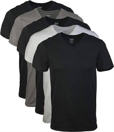 XL - Gildan Men’s V-Neck T-Shirts Multipack