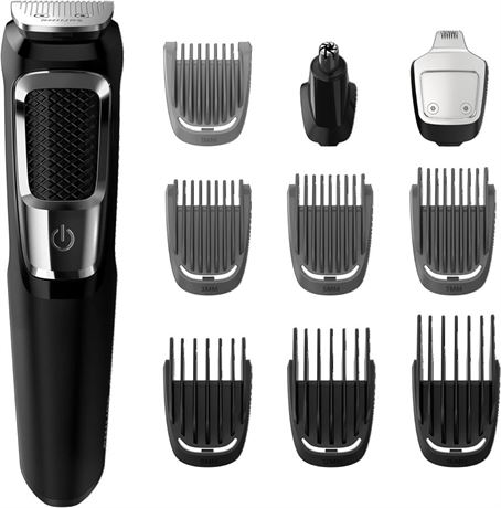Philips Multigroom Series 3000 Cordless with 10 Trimming Accessories