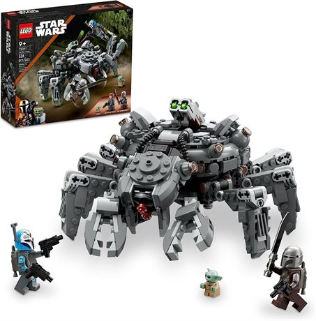 LEGO Star Wars Spider Tank 75361, Building Toy Mech from The Mandalorian