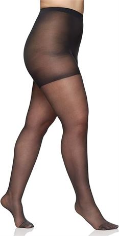3X-4X - Berkshire Women's Plus-Size Queen Silky Sheer Control Top Pantyhose