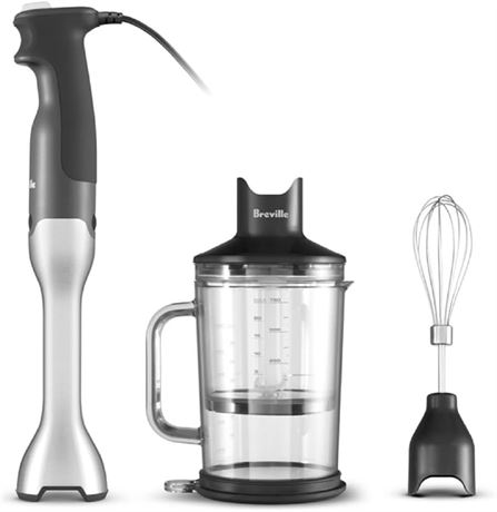Breville the Control Grip Immersion Blender, BSB510XL, Brushed Stainless Steel