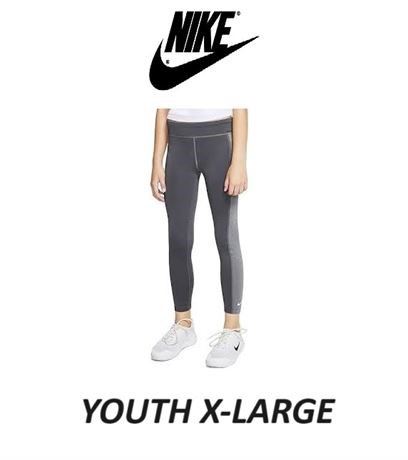 Xl Youth Girl Nike Mid Rise Tights