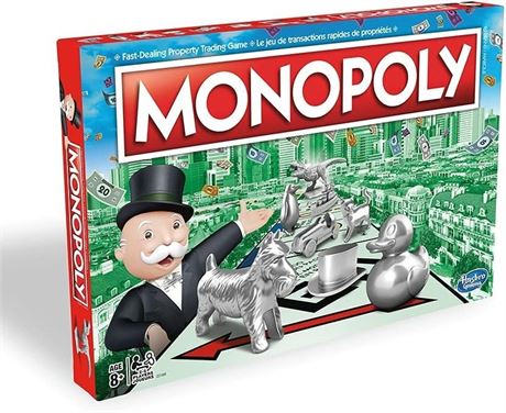 Monopoly Board Game, Family Board Games for Adults and Kids, Family Games