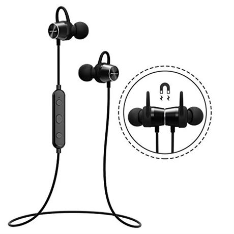 Bluetooth Headphones Mpow Judge Magnetic Earbuds IPX7 Sweatproof