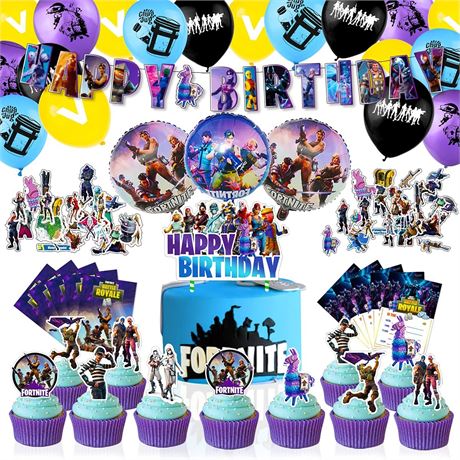 CANPA Party Supplies, Birthday Party Decorations Set - 97PCS Include Happy Birth