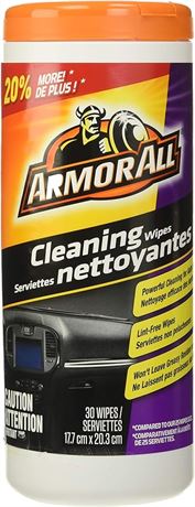 ArmorAll Cleaning Wipes, 30 Count