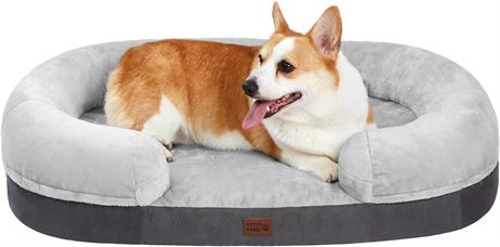 356x27x6.5in pettycare Memory Foam Dog Beds with Sides for Large Dogs, Orthopedi