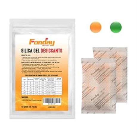 50Gram x 6Packet Rechargeable Silica Gel Desiccant Packets