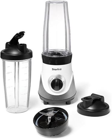 Starfrit Personal Blender 7PC Set - Two 828ml Cups - Two Blades - High, Low &