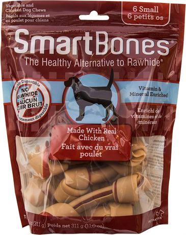 SmartBones Chicken Small Bones 6ct, 11.0oz, 311g