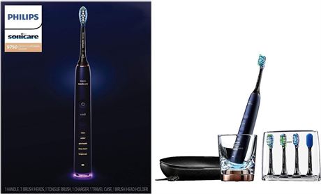 Philips Sonicare DiamondClean Smart 9750 Rechargeable Electric Toothbrush, Lunar