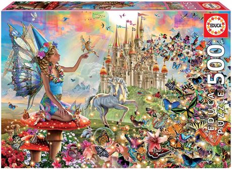 Educa Puzzle - 500 Pieces- Fairy and Butterflies