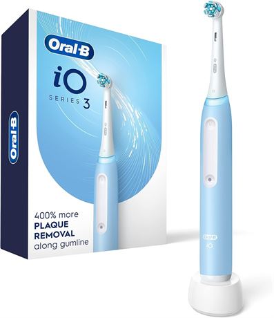 Oral-B iO3 Electric Toothbrush with Charger, Rechargeable, Blue