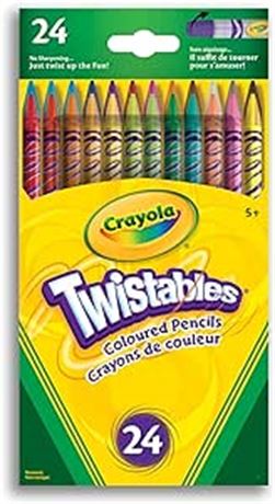 Crayola 24 Twistables Coloured Pencils Arts & Crafts (68-7524)