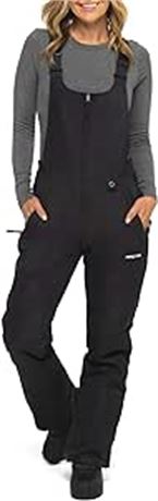 XL Short - ARCTIX Womens Essential Insulated Bib Overalls, Black