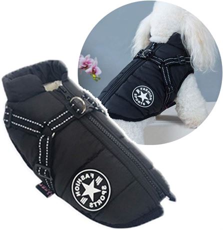 LRG -  Dog Clothes for Small Dogs, Winter Warm Dog Coat Jacket Vest, Pet Coat