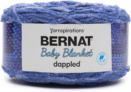 Bernat Baby Blanket Dappled Wandering Blue Yarn - Ball of 300g/10.5oz - Polyeste