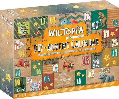 PLAYMOBIL Wiltopia DIY Countdown Calendar Animal Trip Around the World