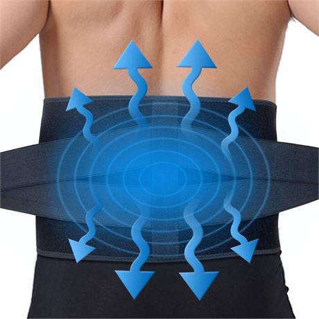 Ice Pack for Lower Back Pain Relief - Hot Cold Back Brace - for Lumbar, Waist