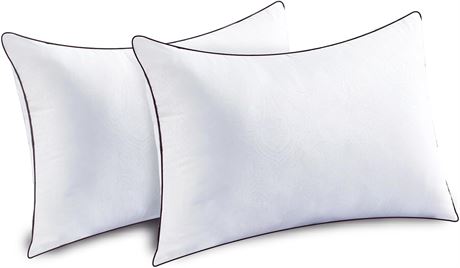 2-Pack Standard Size Jolly Vogue Bed Pillows for Sleeping