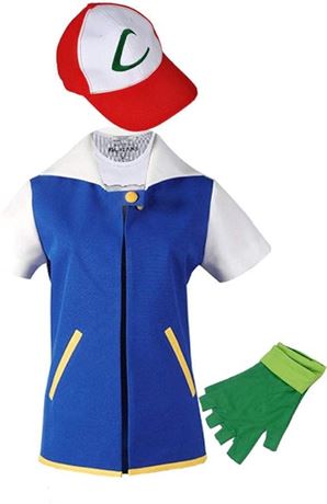 Coslover Anime Kids Adult Hoodie Jacket Shirt Gloves Hat Sets Cosplay Costume
