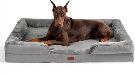Bedsure XXL Orthopedic Dog Bed - Washable Great Dane Dog Sofa Bed for Giant Dogs