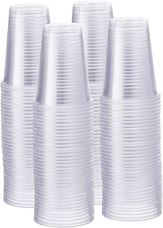 [500 Pack - 9 oz.] Clear Disposable Cups - Cold Party Drinking Cups