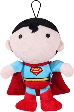 9" DC Comics for Pets Superman Large Plush Figure Dog Toy, Squeaky Plush Dog Toy