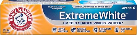 ARM & HAMMER Extreme White Toothpaste, 120-ml, (packaging may vary)