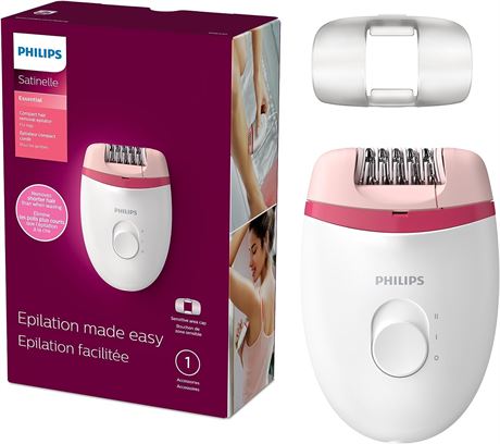 Philips Female Grooming Satinelle Essential Corded Compact Women's Epilator, BR