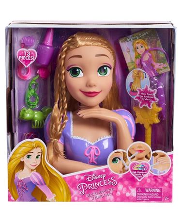 Just Play Disney Princess Deluxe Rapunzel Styling Head Doll, Multi-Color