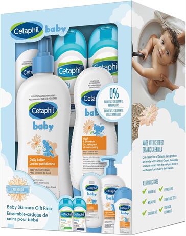 Cetaphil Baby Gift Pack - Baby Skincare Essentials - Paraben, Colourant and Mine