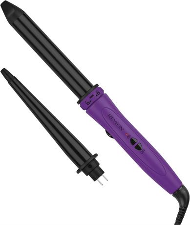 Revlon Interchageable Tourmaline + Ceramic Curling Wand, 1 inch and 3/4 to1 inch